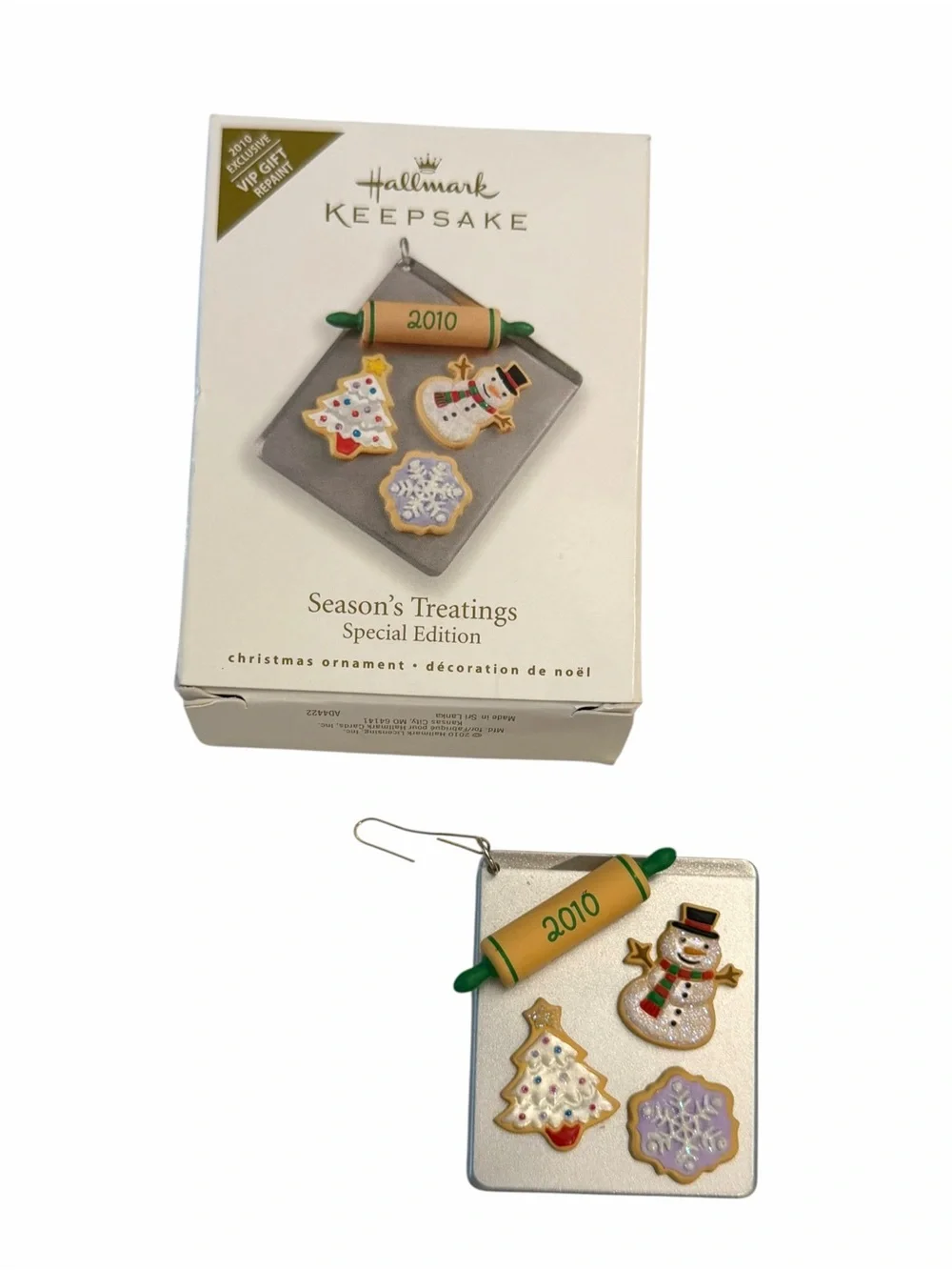 2010 Hallmark Christmas Ornament SEASON'S TREATINGS Special Edition Baking Sheet